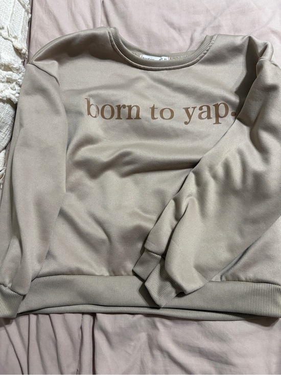 SHEIN Other - SHEIN Beige Crewneck Pullover